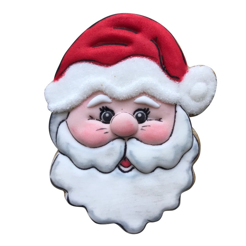 LILIAO Christmas Santa Face Cookie Cutter - 3.4 x 4.3 inches - Stainless Steel - Image 2